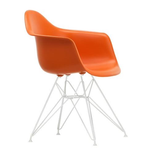 Cadeira de Braços em Plástico Eames DAR / Base Branca